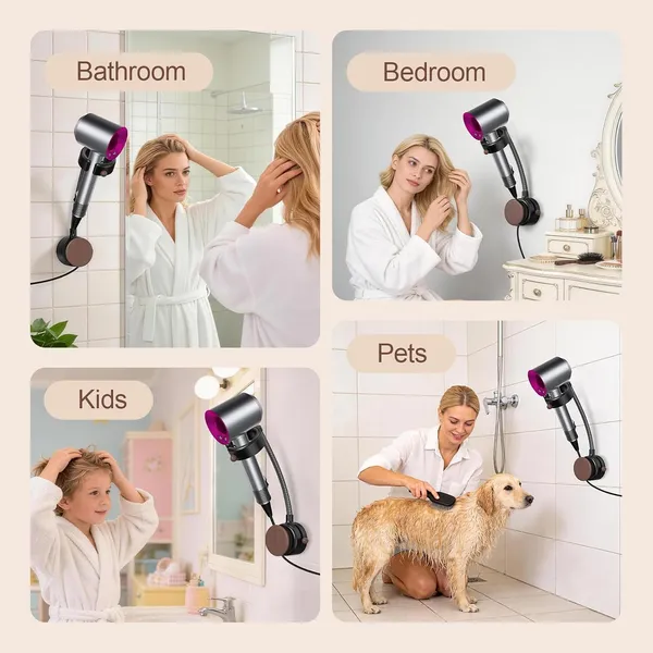 Seancheer_Hands_Free_Hair_Dryer_Holder_Wall_Mount_360_Rotating_Adjustable_Height_Suction_Cup_Blow_Dryer_Holder_No_Drill_Installation_Damage_Free_Wall_With_Cord_Storage_For_Most_Hair_Dryers