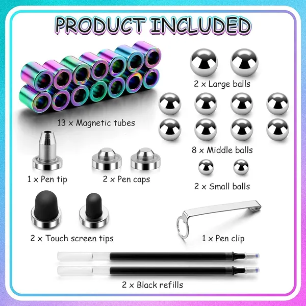 Rainbow_Magnetic_Fidget_Pen_Decompression_Metal_Pen_2_In_1_Ballpoint_Stylus_Creative_Stress_Relief_Office_Desk_Toy_Fun_Gifts_For_Kids_Boys_Girls_Adults_Megneic_Fidget_Pen_Rainbow