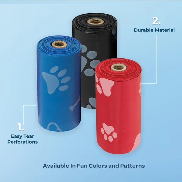 120_Dog_Poop_Waste_Bags_Leak_Proof_Tear_Resistant_Thick_Scent_Free_Pet_Cleanup_Bags_With_Paw_Prints_Fits_Standard_Dispensers_8_Rolls_15_Bags_Each_Roll