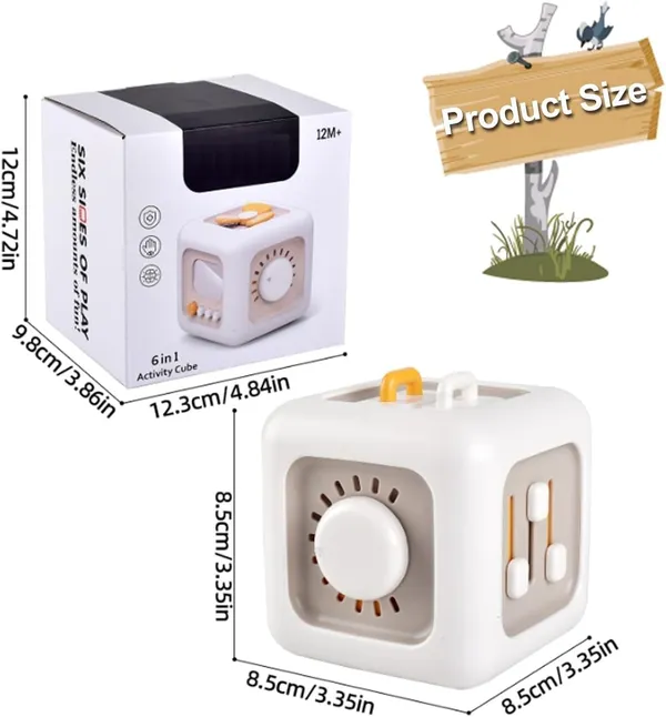 6_In_1_Activity_Cube_For_Toddlers_1_3_Years_Montessori_Busy_Cube_Sensory_Toy_With_Shape_Sorter_Bead_Maze_Gears_Learning_Activities_Educational_Fine_Motor_Skills_Toy_For_Boys_Girls