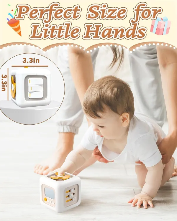 6_In_1_Activity_Cube_For_Toddlers_1_3_Years_Montessori_Busy_Cube_Sensory_Toy_With_Shape_Sorter_Bead_Maze_Gears_Learning_Activities_Educational_Fine_Motor_Skills_Toy_For_Boys_Girls