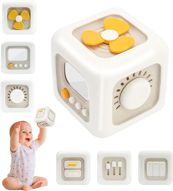 6_In_1_Activity_Cube_For_Toddlers_1_3_Years_Montessori_Busy_Cube_Sensory_Toy_With_Shape_Sorter_Bead_Maze_Gears_Learning_Activities_Educational_Fine_Motor_Skills_Toy_For_Boys_Girls