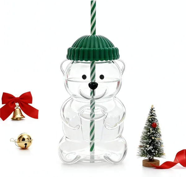 Cute_Bear_Cup_With_Lid_And_Straw_500ml_Reusable_Drinking_Tumbler_For_Coffee_Milk_Tea_Juice_Smoothies_Leak_Resistant_Portable_Bear_Shaped_Cup_For_Kids_Teens_And_Adults