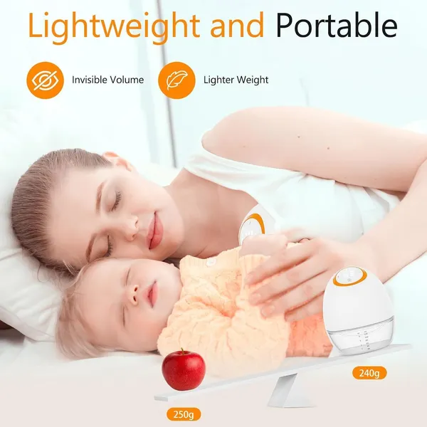Wearable_Electric_Breast_Pump_120_Ml_Hands_Free_Portable_Breastfeeding_Pump_With_4_Modes_9_Suction_Levels_24_Mm_Flange_Led_Display_Type_C_Rechargeable_Low_Noise_130_Comfortable_Fit_For_Nursing_Mothers