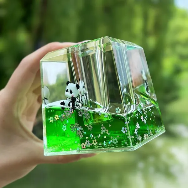 Cute_Panda_Pen_Holder_Desk_Organizer_Crystal_Square_Liquid_Glitter_Pencil_Stand_Transparent_Desktop_Stationery_Organizer_Cum_Paperweight_With_Panda_Design_For_Study_Table_Office_Desk_Home_Decor