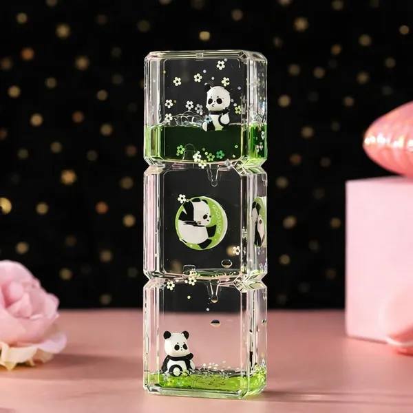 Liquid_Motion_Bubble_Timer_With_Panda_Design_Flowing_Oil_Drop_Sensory_Fidget_Toy_Clear_Acrylic_Gravity_Motion_Desk_Decoration_For_Kids_Adults_Relaxation_Display_For_Home_Office_Study_Table