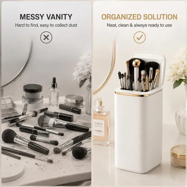 Automatic_Lifting_Makeup_Brush_Holder_With_Push_Up_Storage_Design_Dust_Cover_And_Carry_Handle_Cosmetic_Brush_Organizer_Case_For_Vanity_Table_Dressing_Room_And_Travel