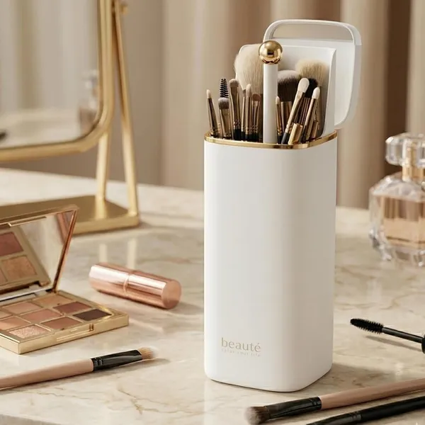 Automatic_Lifting_Makeup_Brush_Holder_With_Push_Up_Storage_Design_Dust_Cover_And_Carry_Handle_Cosmetic_Brush_Organizer_Case_For_Vanity_Table_Dressing_Room_And_Travel