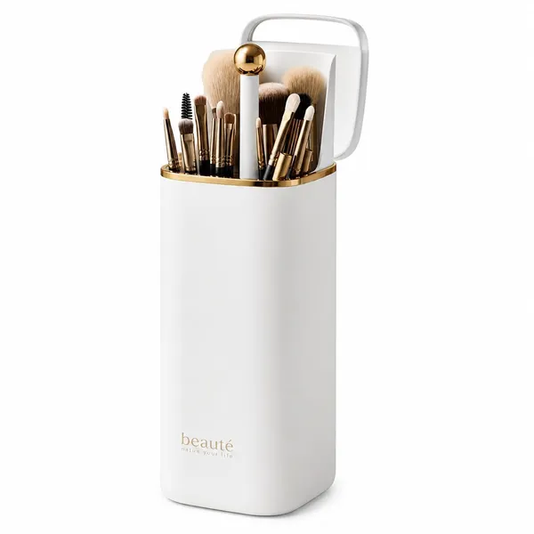 Automatic_Lifting_Makeup_Brush_Holder_With_Push_Up_Storage_Design_Dust_Cover_And_Carry_Handle_Cosmetic_Brush_Organizer_Case_For_Vanity_Table_Dressing_Room_And_Travel