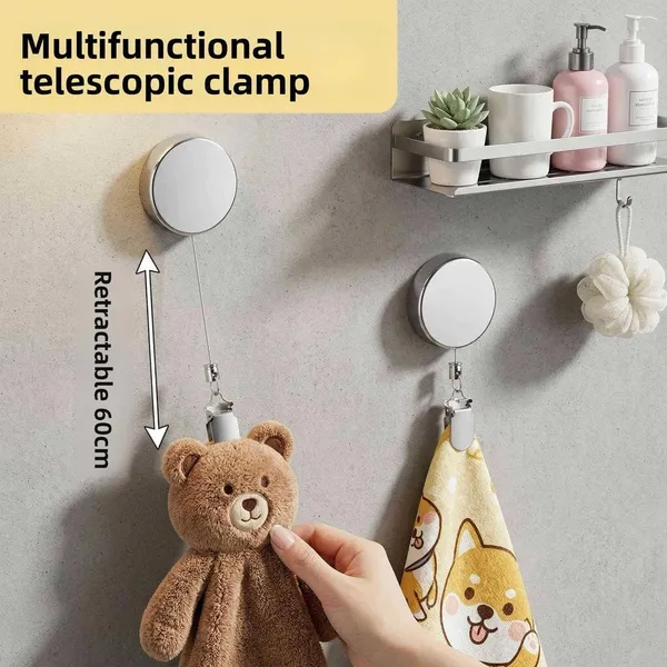 Retractable_Dish_Towel_Holder_Clips_3_Pack_Self_Adhesive_Wall_Mount_Towel_Grippers_With_Stainless_Steel_Round_Housing_Extension_Cord_Metal_Clamp_For_Kitchen_Bathroom_Laundry_And_Home