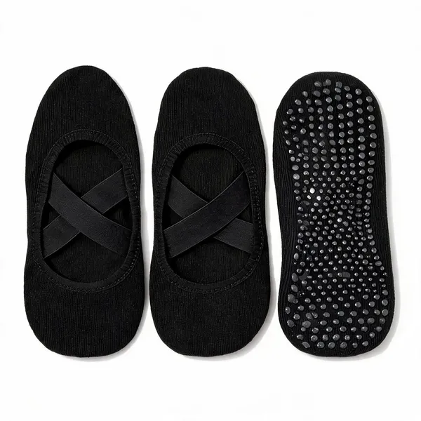 Padded_Anti_Slip_Grip_Yoga_Pilates_Ballet_Socks_Pack_Of_2_Pairs___Pack_of_3
