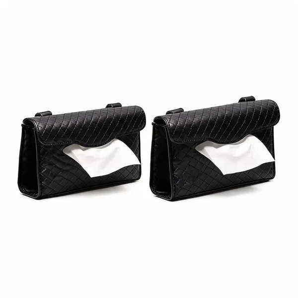 Black_Pu_Leather_Car_Sun_Visor_Tissue_Holder_-_Pack_of_2