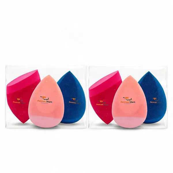 Fennec_Mart_Non-Latex_Washable_Makeup_Blender_Sponge_Multicolor_Set_Of_3_-_Pack_of_2