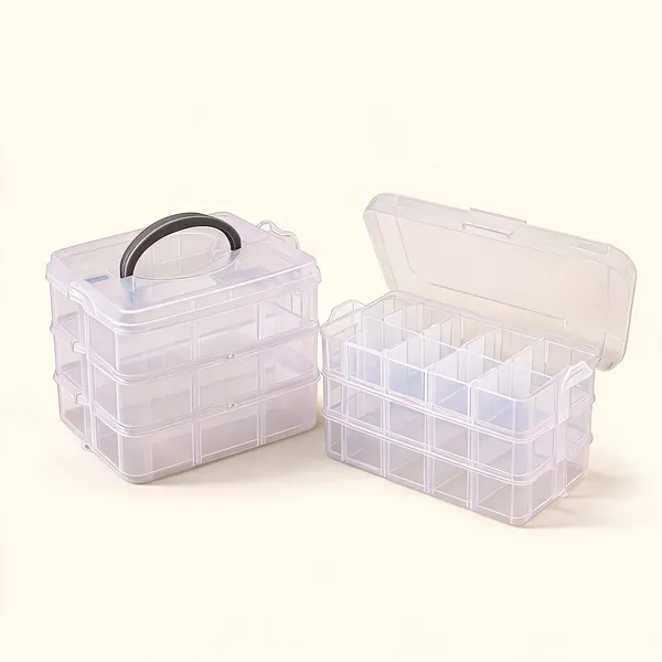 Transparent_Plastic_3_Layer_18_Grid_Jewellery_Craft_Organizer_Box_Removable_Dividers___Pack_of_2