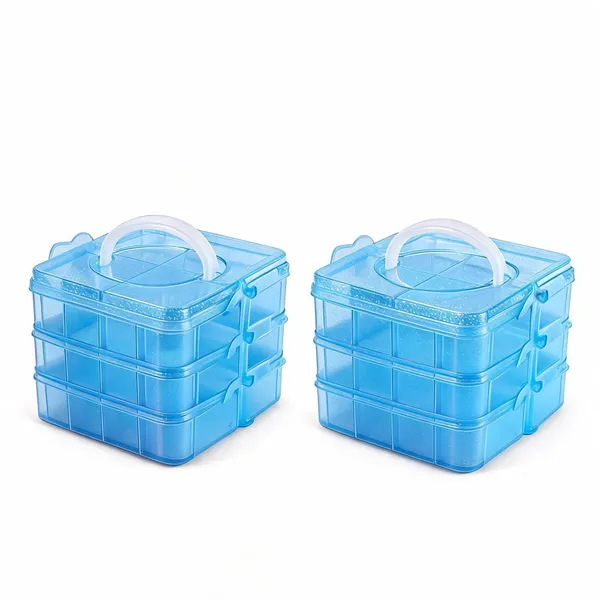 Blue_Plastic_18-Grid_Foldable_Desktop_Organizer_Basket_-_Pack_of_2