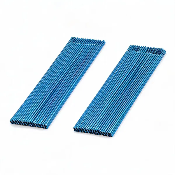 Pvc_Chrome_Car_Air_Vent_U_Shape_Trim_Decoration_Strip_Blue_20_Pcs___Pack_of_2