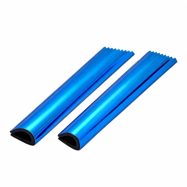Pvc_Chrome_Car_Air_Vent_U_Shape_Trim_Decoration_Strip_Blue_20_Pcs___Pack_of_2