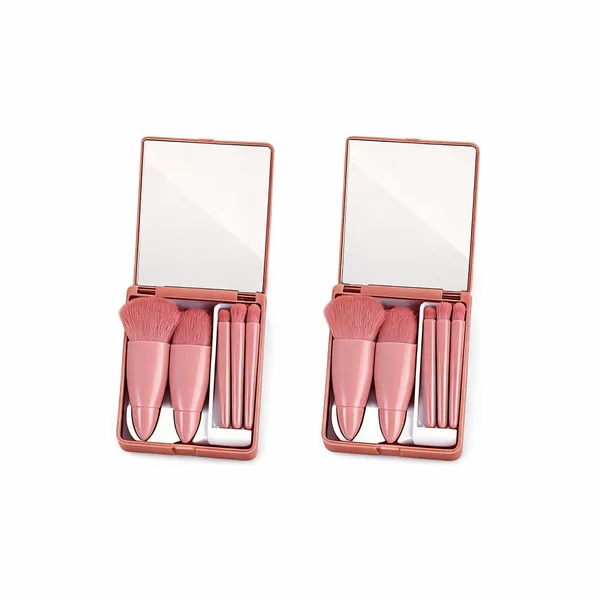 Coshine_5-Piece_Synthetic_Hair_Travel_Makeup_Brush_Set_With_Mirror_-_Pack_of_2