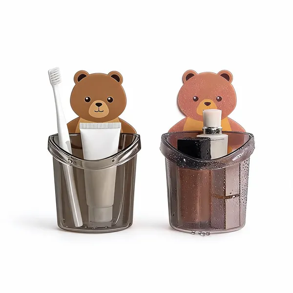 Pack_Of_4_Self_Adhesive_Plastic_Wall_Mounted_Multipurpose_Teddy_Bear_Toothbrush_Holder_Cup_Abs_Plastic_With_Strong_Adhesive_Sticker_For_Keeping_Toothpaste_Cream_Lotion_Shampoo_4_-_Pack_of_2