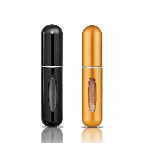 Fennec_Mart_Black_Gold_Mini_Refillable_Perfume_Atomizer_Spray_Bottle_5Ml_-_Pack_of_2