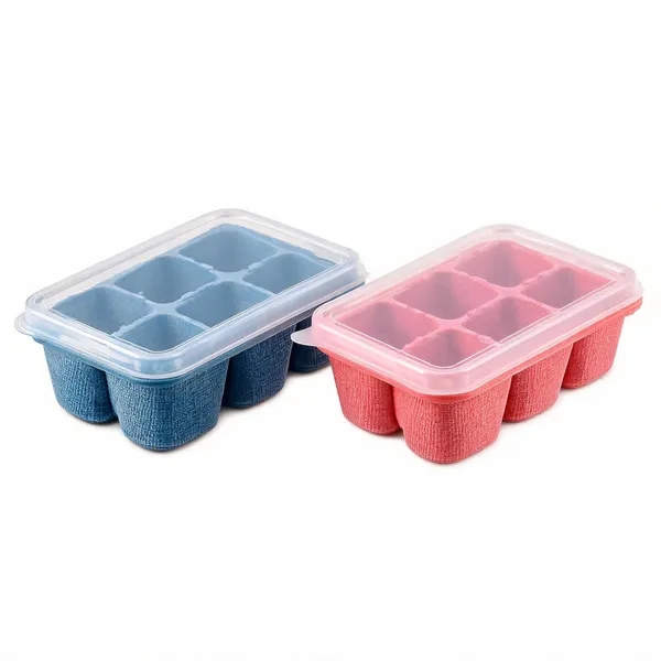 Bpa_Free_Mini_Ice_Cube_Trays_With_Lids_6_Cube_Mould_Set_Of_3___Pack_of_2