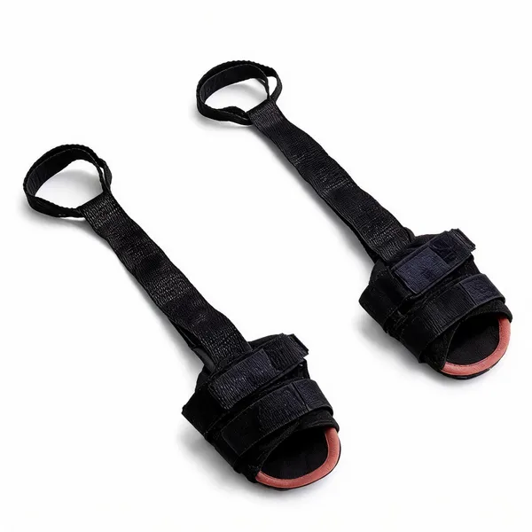 Black_Nylon_Non-Elastic_Foot_Stretcher_Yoga_Strap_For_Plantar_Fasciitis_-_Pack_of_2