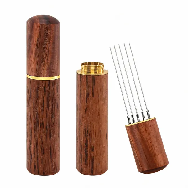 Wood_Handle_5-Needle_Espresso_Coffee_Stirrer_Distribution_Tool_With_Stand_-_Pack_of_2