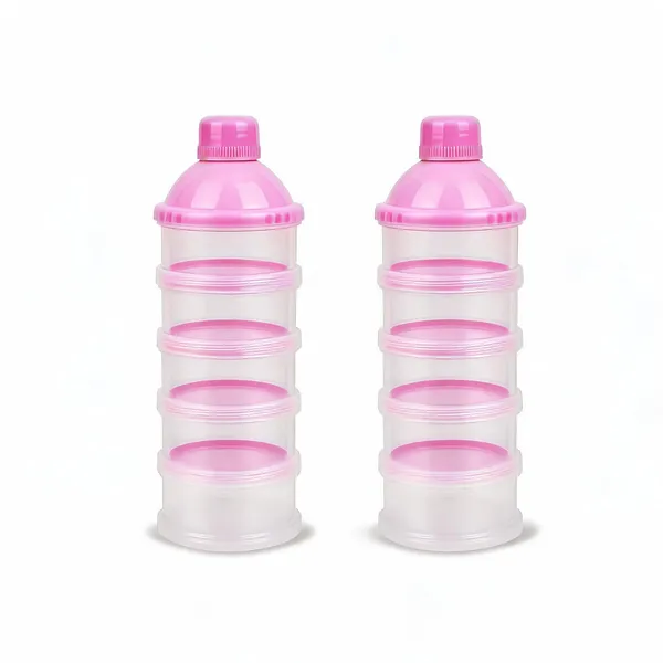Pink_Bpa_Free_5_Compartment_Stackable_Baby_Formula_Dispenser___Pack_of_2