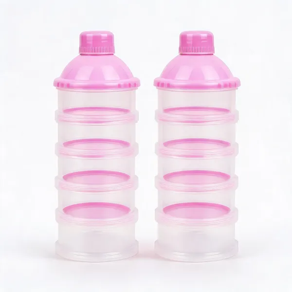 Pink_Bpa_Free_5_Compartment_Stackable_Baby_Formula_Dispenser___Pack_of_2