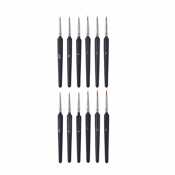 Wooden_Handle_Detail_Paint_Brush_Set_Sizes_000-3_For_Miniatures_Art_Pack_Of_6_-_Pack_of_2
