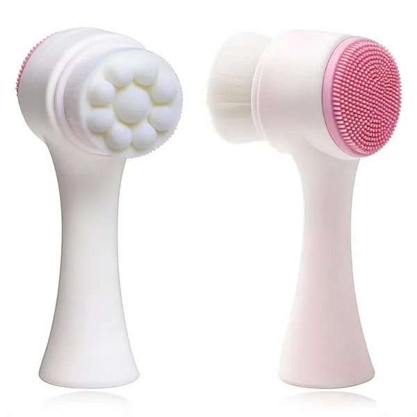 Dual-Sided_Silicone_Facial_Scrub_Exfoliating_Pore_Cleansing_Brush_-_Pack_of_2