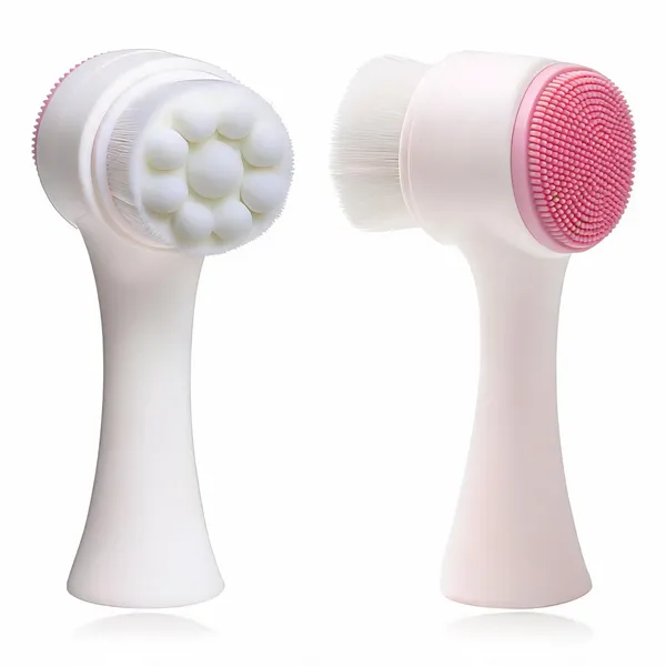 Silicone_Dual_Sided_Exfoliating_Pore_Cleansing_Facial_Scrub_Brush___Pack_of_2