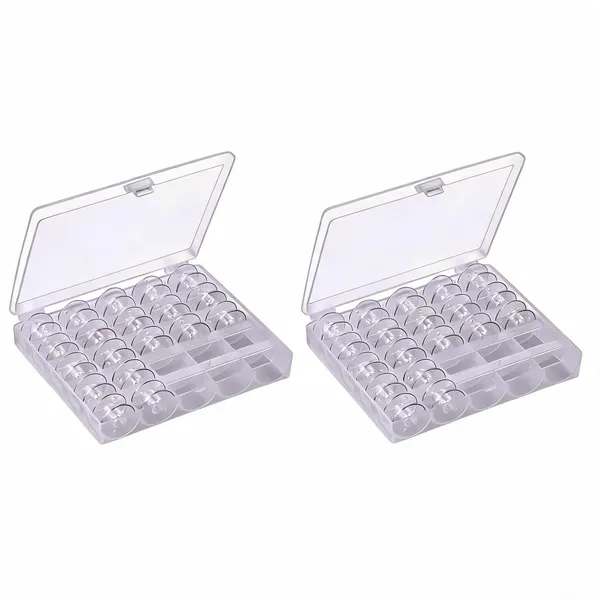 Clear_Plastic_Sewing_Machine_Bobbins_With_Storage_Case_Set_Of_25_-_Pack_of_2