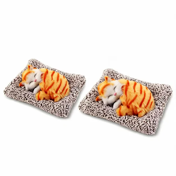 Soft_Plush_Sleeping_Cat_Toy_With_Realistic_Meow_Sound_Orange___Pack_of_2
