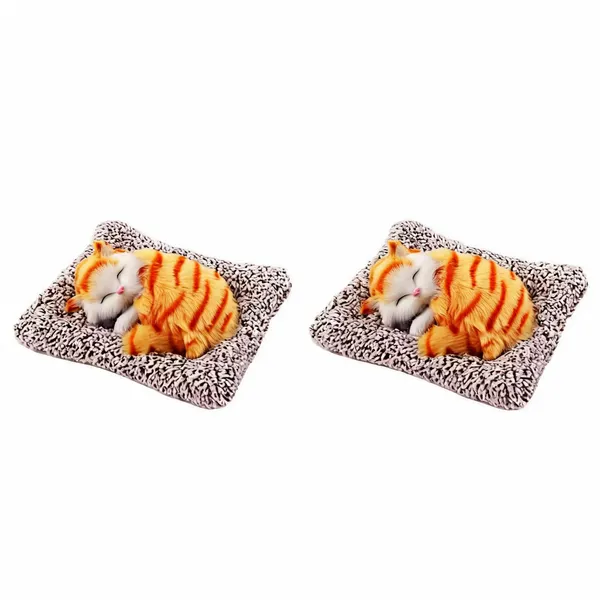 Soft_Plush_Sleeping_Cat_Toy_With_Realistic_Meow_Sound_Orange___Pack_of_2