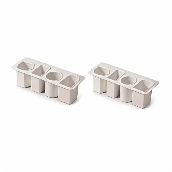 Self_Adhesive_4_Slot_Desktop_Pencil_Case_Stationery_Organizer_White___Pack_of_2
