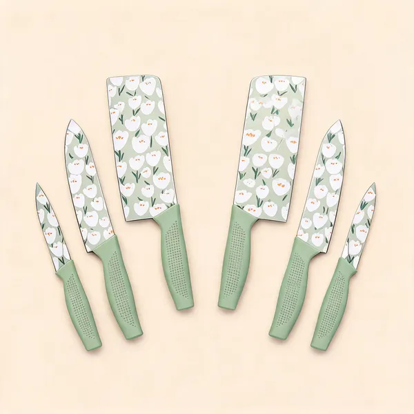High_Carbon_Stainless_Steel_Color_Coated_Kitchen_Knife_Set_3_Piece_Green_-_Pack_of_2
