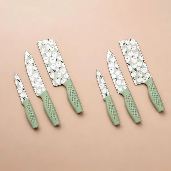 High_Carbon_Stainless_Steel_Chef_Kitchen_Knife_Set_Ergonomic_Handle_Green_3_Pcs___Pack_of_2