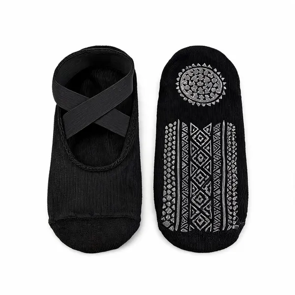 Fennec_Mart_Non-Slip_Grip_Yoga_Socks_With_Cross_Straps_For_Women_-_Pack_of_2