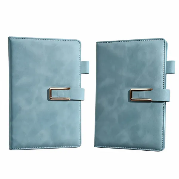 Sea_Green_Pu_Leather_Diary_Magnetic_Closure_Pen_Holder_192_Pages___Pack_of_2