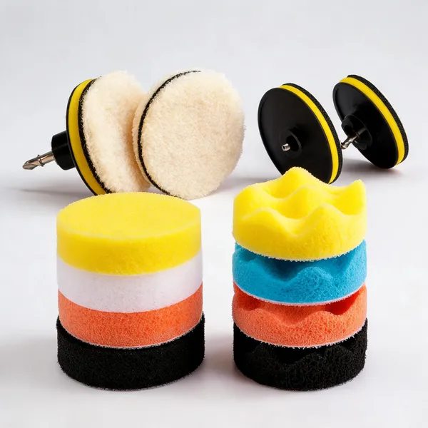 11Pc_Foam_Drill_Car_Polishing_Buffing_Pad_Kit_With_Wool_Wax_Pad___Pack_of_2