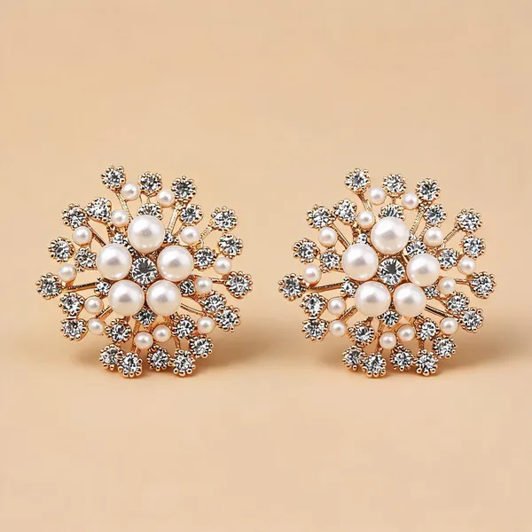 Silver_Pearl_Rhinestone_Floral_Brooch_Pin_For_Women_-_Pack_of_2