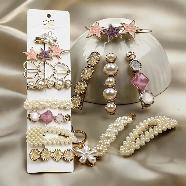 Gold_White_Acrylic_Resin_Pearl_Crystal_Hair_Clips_Set_For_Women___Pack_of_2