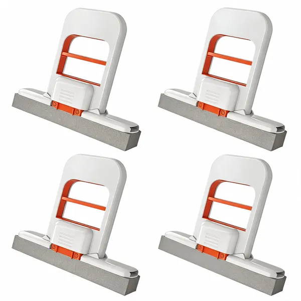 White_Abs_Sponge_Foldable_Self_Squeeze_Mini_Desktop_Mop___Pack_of_4