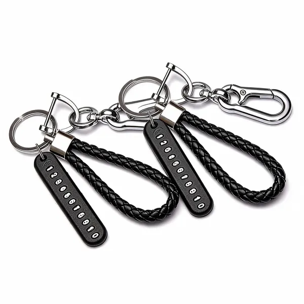 Black_Metal_Braided_Rope_Anti-Lost_Number_Plate_Keychain_-_Pack_of_2