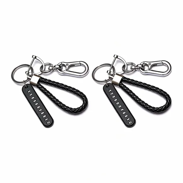 Black_Metal_Braided_Rope_Anti_Lost_Number_Plate_Keychain___Pack_of_2