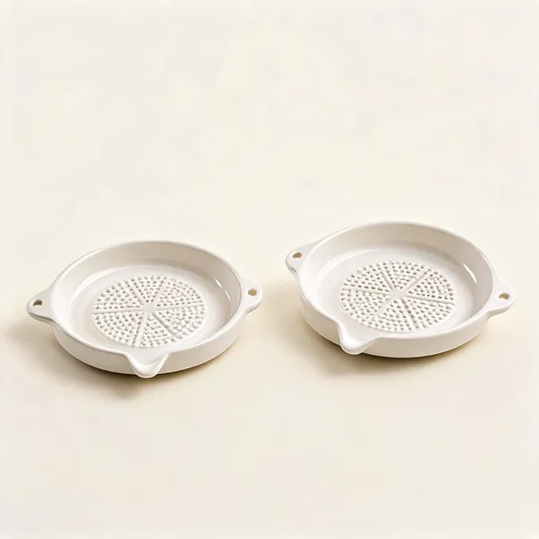 Ceramic_Manual_Garlic_Ginger_Grater_Plate_With_Pour_Spout_And_Cleaning_Brush_-_Pack_of_2