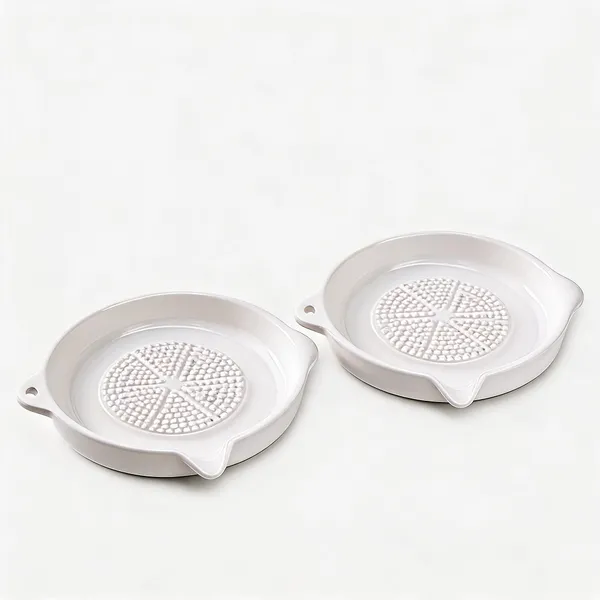 Ceramic_Manual_Garlic_Ginger_Grater_Plate_With_Pour_Spout___Pack_of_2
