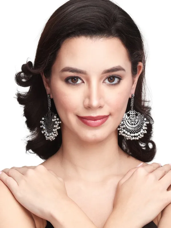 Silver_Oxidised_Chandbali