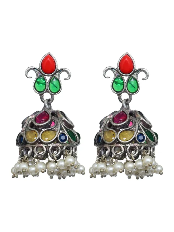 Silver_Oxydised_choker_Set_with_stone